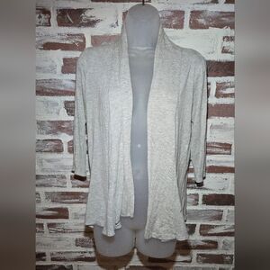 Elegant Cream Open Front Cardigan